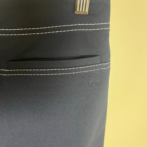 Tory Burch Sport Navy Pique Contrast Skirt Size Medium - Picture 7 of 8
